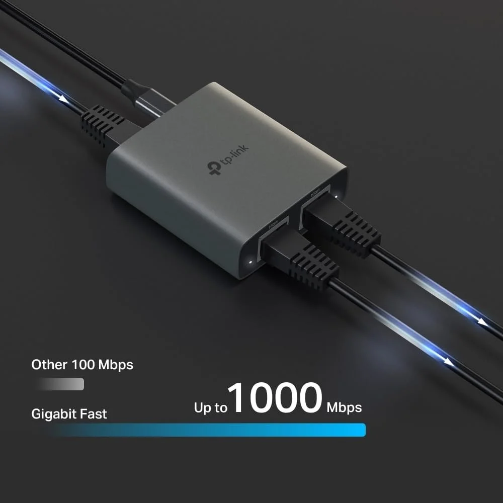 Lexroo Eh210 Gigabit Ethernet Splitter 1 To 2, Rj45 Lan Çoğaltıcı 1000 Mbps, Usb-c Güçlü Lexroo Eh210 Gigabit Ethernet Splitter 1 To 2, Rj45 Lan Çoğaltıcı 1000 Mbps, Usb-c Güçlü