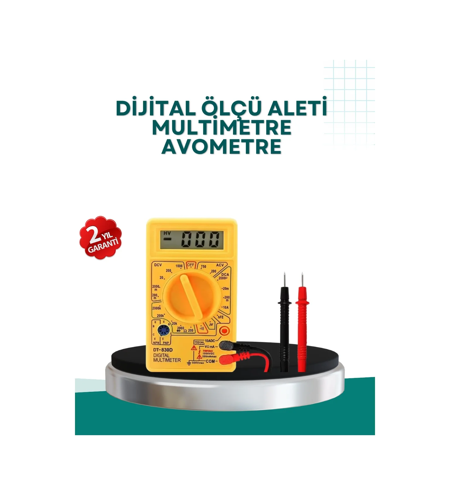 Lexroo Elektrik Ölçüm Cihazı Dijital Multimetre 10 Amper Destekli Lexroo Elektrik Ölçüm Cihazı Dijital Multimetre 10 Amper Destekli