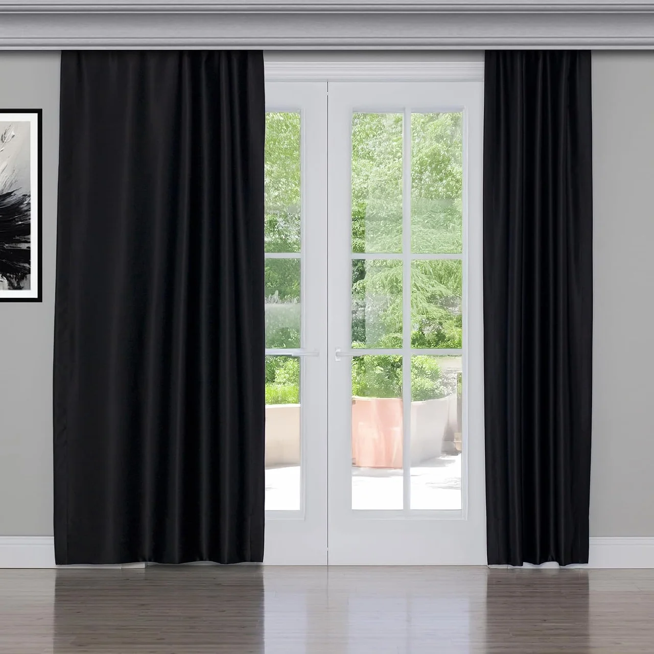 Lexroo Fabric Design Blackout Siyah Karartma Özellikli Fon Perde 100 X 260 Lexroo Fabric Design Blackout Siyah Karartma Özellikli Fon Perde 100 X 260