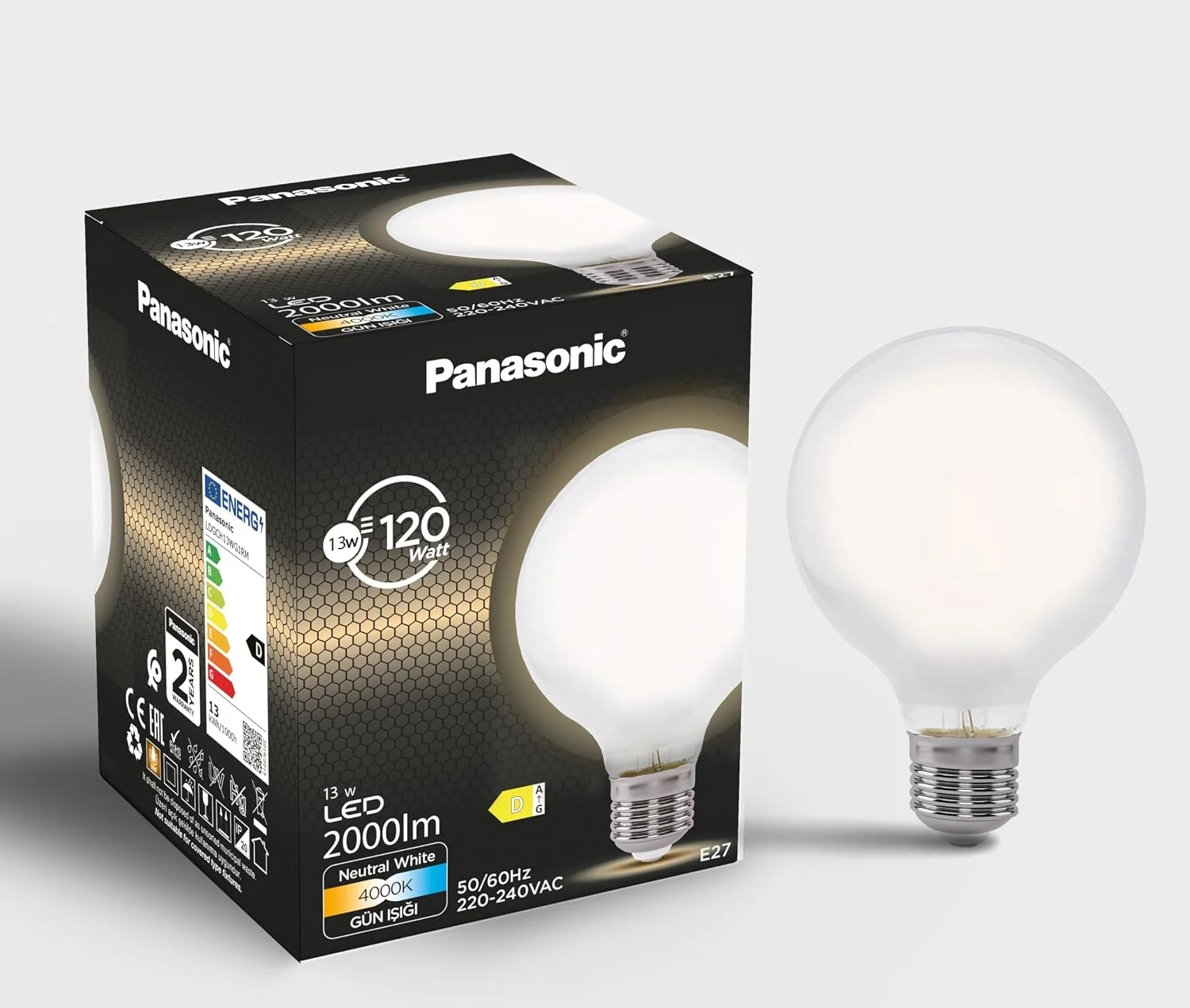 Lexroo Filament Ampul E27 13w 2000lm 4000k Milky Standart Lexroo Filament Ampul E27 13w 2000lm 4000k Milky Standart