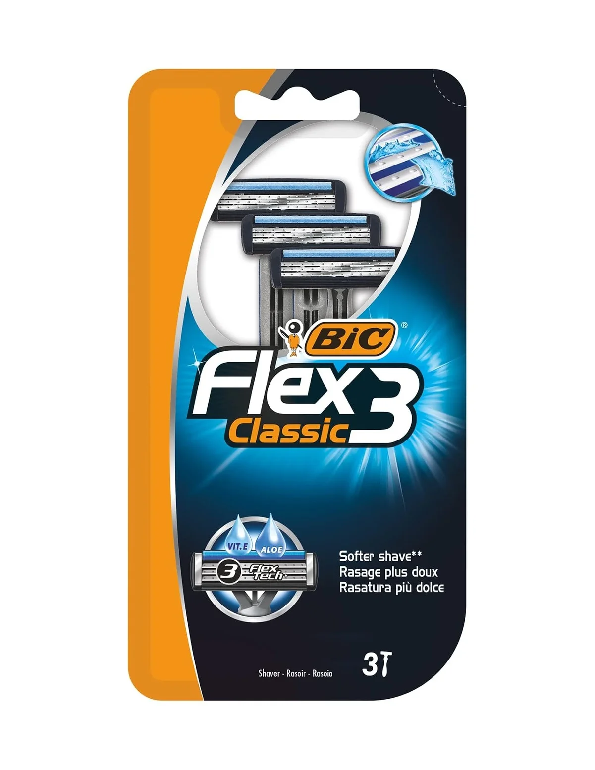 Lexroo Flex 3 Erkek Tıraş Bıçağı 3'lü Blister, Birbirinden Bağımsız Hareket Edebilen 3 Bıçak Lexroo Flex 3 Erkek Tıraş Bıçağı 3'lü Blister, Birbirinden Bağımsız Hareket Edebilen 3 Bıçak