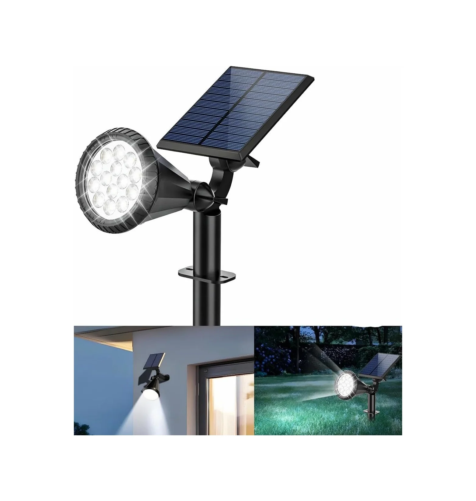 Lexroo Forlife Beyaz 18 Led Spot Güneş Enerjili Bahçe Aydınlatma Lambası, Fotoselli, Spike Aplik Standart Lexroo Forlife Beyaz 18 Led Spot Güneş Enerjili Bahçe Aydınlatma Lambası, Fotoselli, Spike Aplik Standart