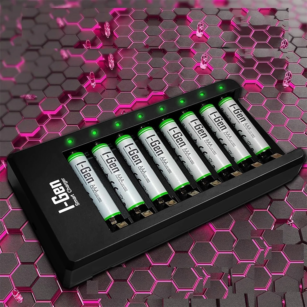 Lexroo G890 8'li Pil Şarj Aleti + 8 Adet Aaa 900 Mah Şarj Edilebilir Aaa İnce Şarjlı Kalem Pilli Lexroo G890 8'li Pil Şarj Aleti + 8 Adet Aaa 900 Mah Şarj Edilebilir Aaa İnce Şarjlı Kalem Pilli
