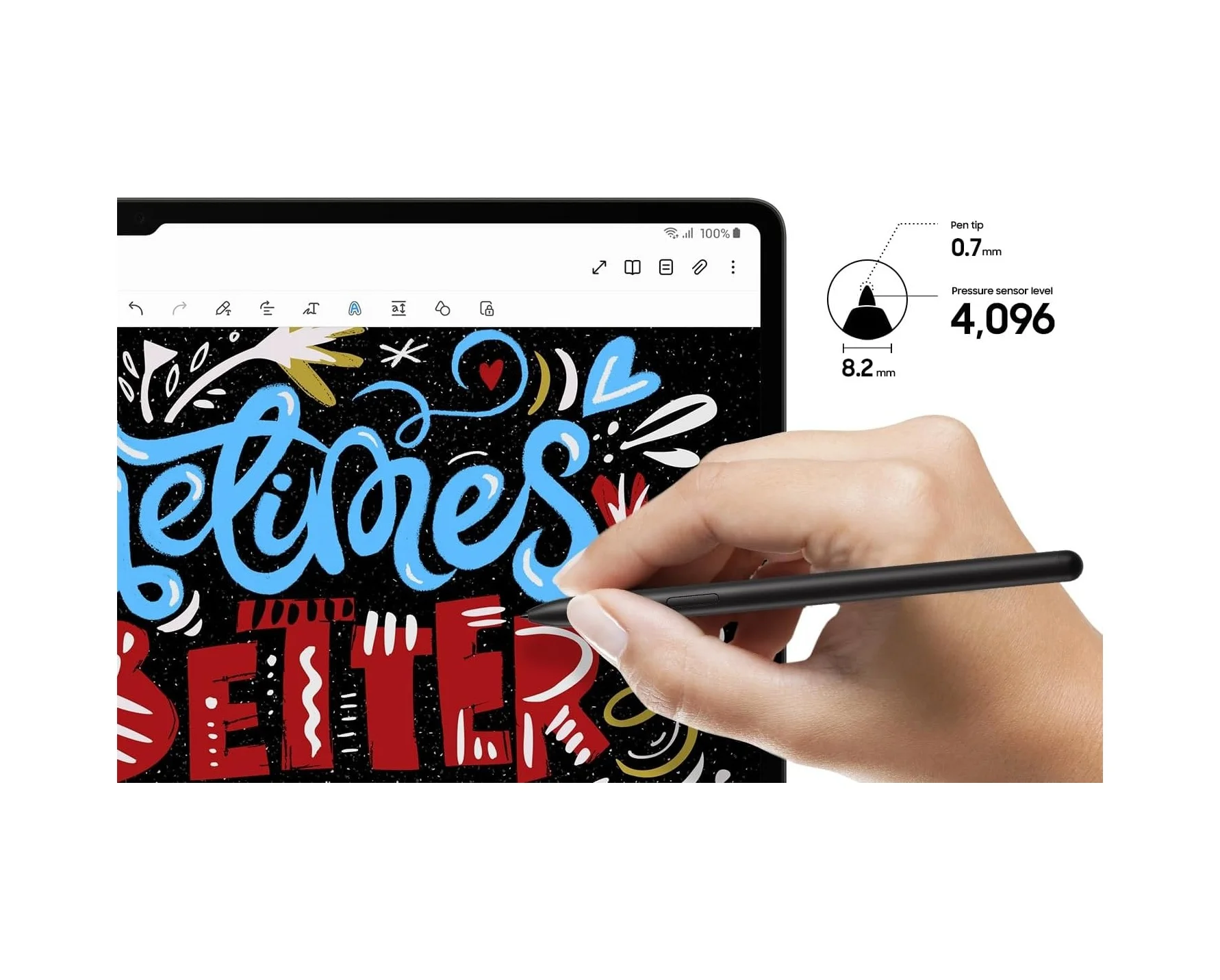 Lexroo Galaxy Tab S9 Fe - S9 Plus İle Uyumlu Avuç İçi Algılamayan Dokunmatik Stylus Spen Kalem Lexroo Galaxy Tab S9 Fe - S9 Plus İle Uyumlu Avuç İçi Algılamayan Dokunmatik Stylus Spen Kalem