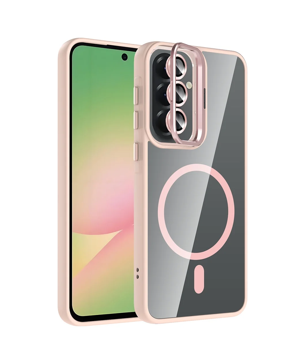 Lexroo Galaxy Uyumlu A57 Kılıf Standlı Ve Kamera Lens li Etro Kılıf - Pembe Lexroo Galaxy Uyumlu A57 Kılıf Standlı Ve Kamera Lens li Etro Kılıf - Pembe