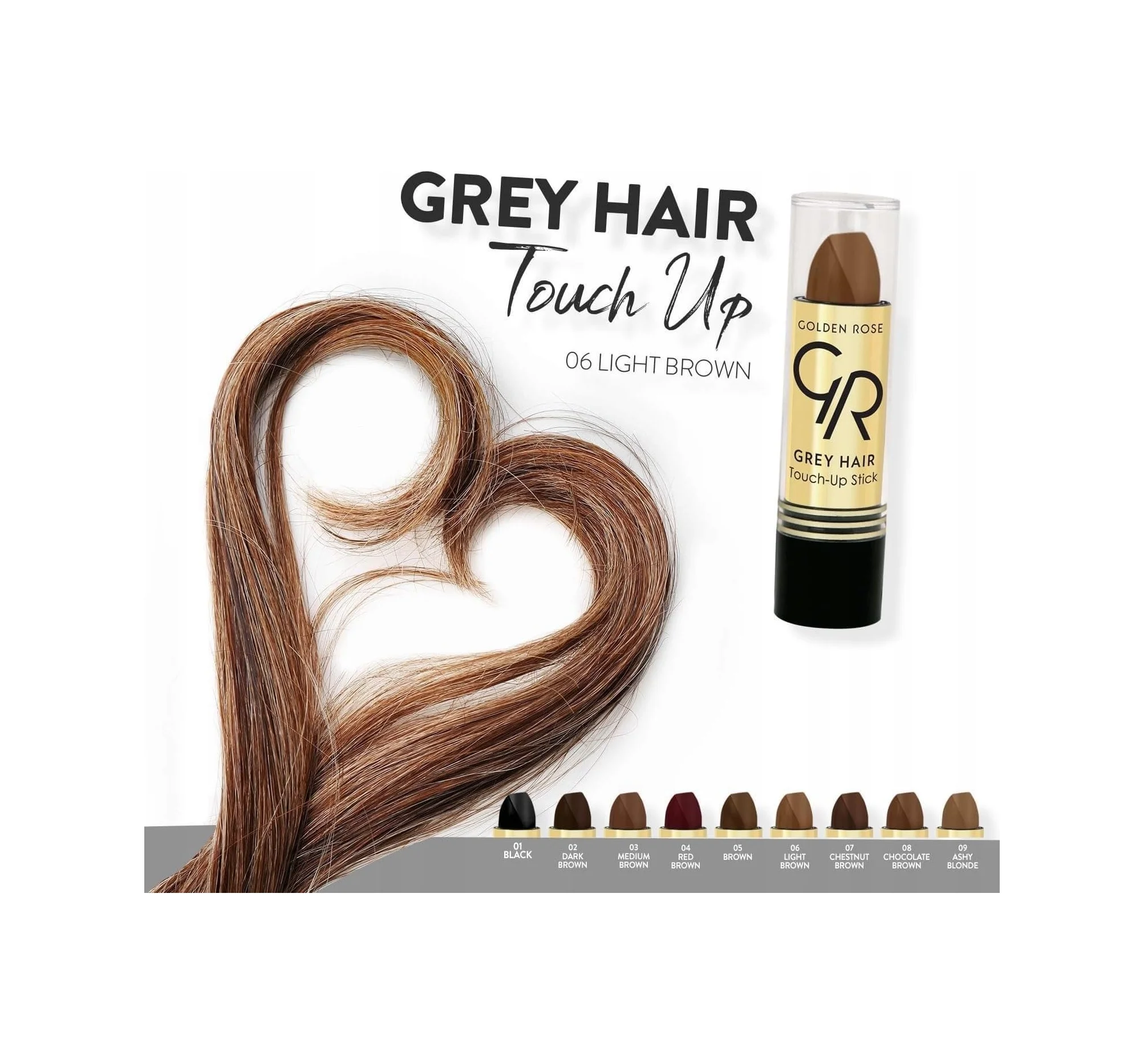 Lexroo Grey Hair Touch-up Stick No: 03 Medium Brown - Beyaz Saç Kapatıcı - Orta Kahve Lexroo Grey Hair Touch-up Stick No: 03 Medium Brown - Beyaz Saç Kapatıcı - Orta Kahve