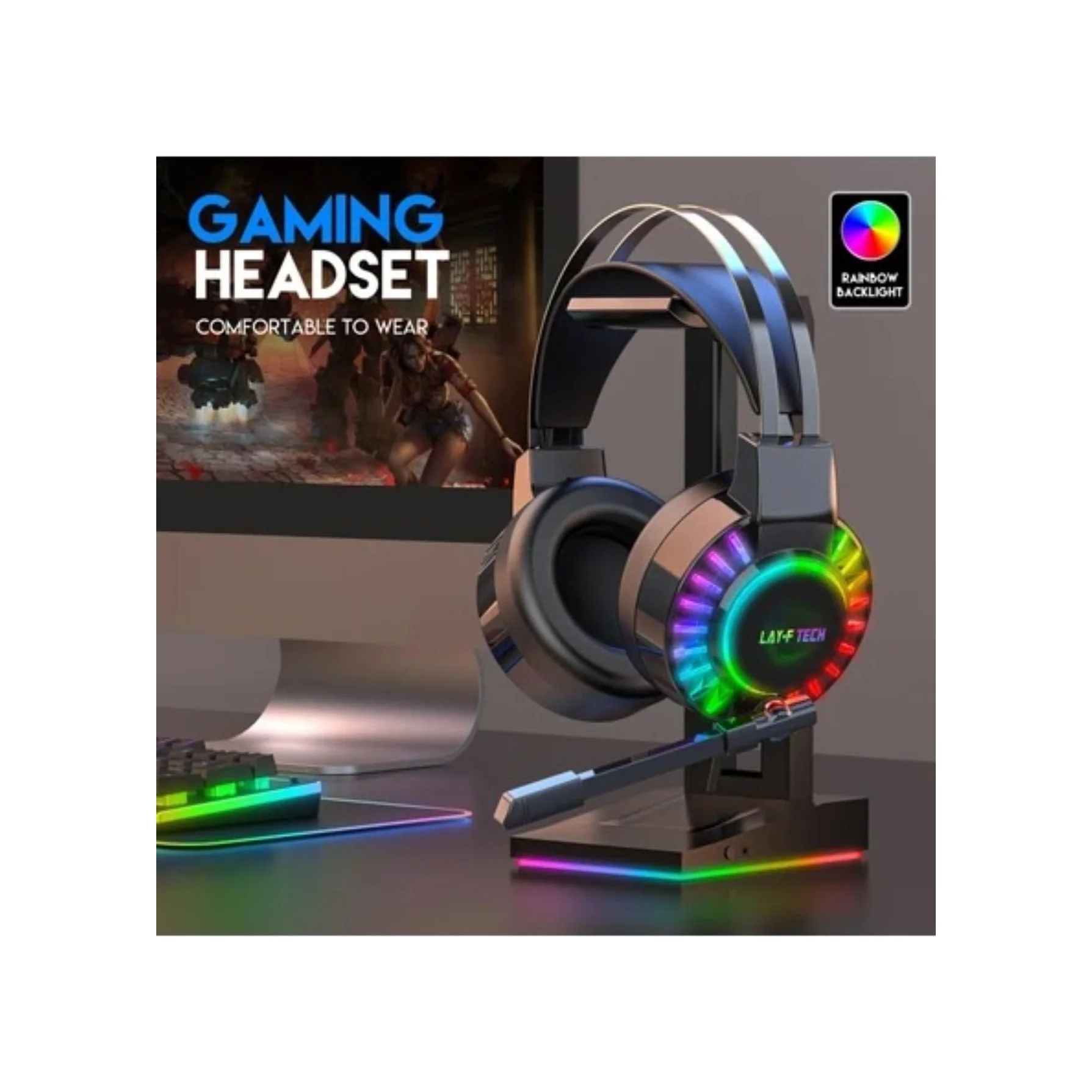 Lexroo H60 Kablolu 7.1 Usb Oyuncu Kulaklık Rgb Stereo Hd Mikrofon Gaming Kulaklık Lexroo H60 Kablolu 7.1 Usb Oyuncu Kulaklık Rgb Stereo Hd Mikrofon Gaming Kulaklık