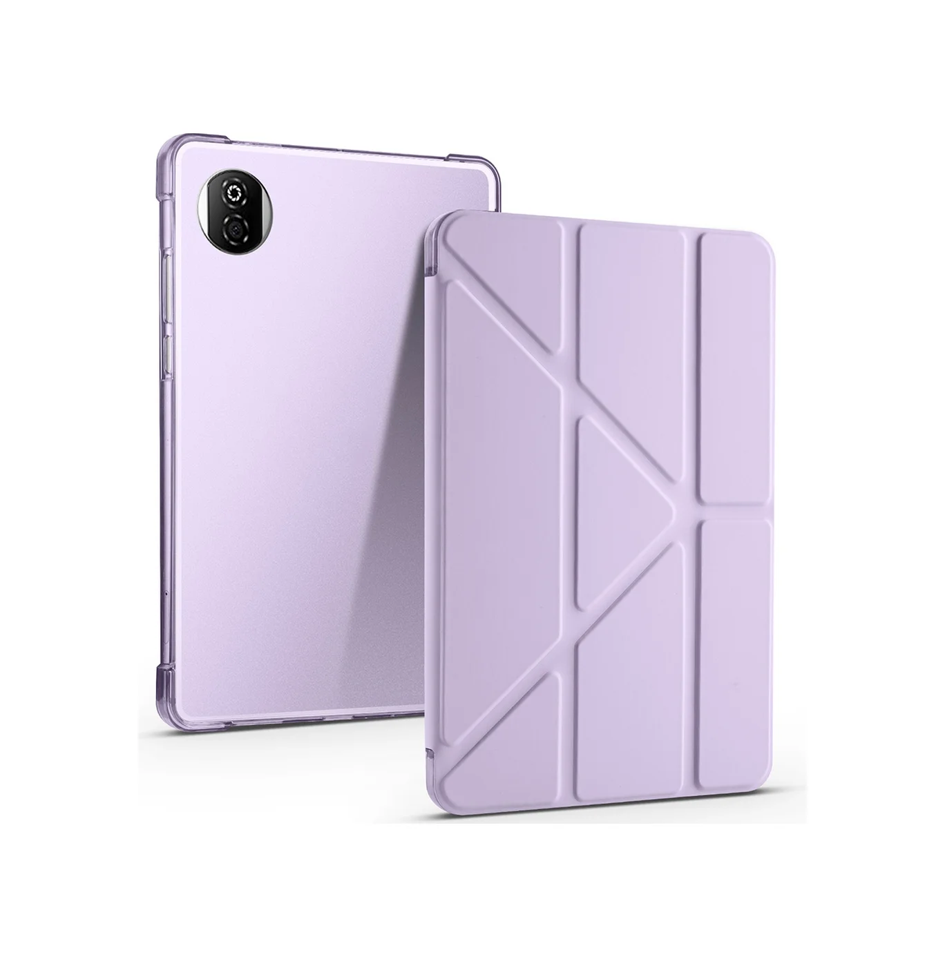 Lexroo Honor Pad X7 8.7 Kılıf Tri Folding Kalem Bölmeli Standlı Kılıf - Lila Silikon Lexroo Honor Pad X7 8.7 Kılıf Tri Folding Kalem Bölmeli Standlı Kılıf - Lila Silikon