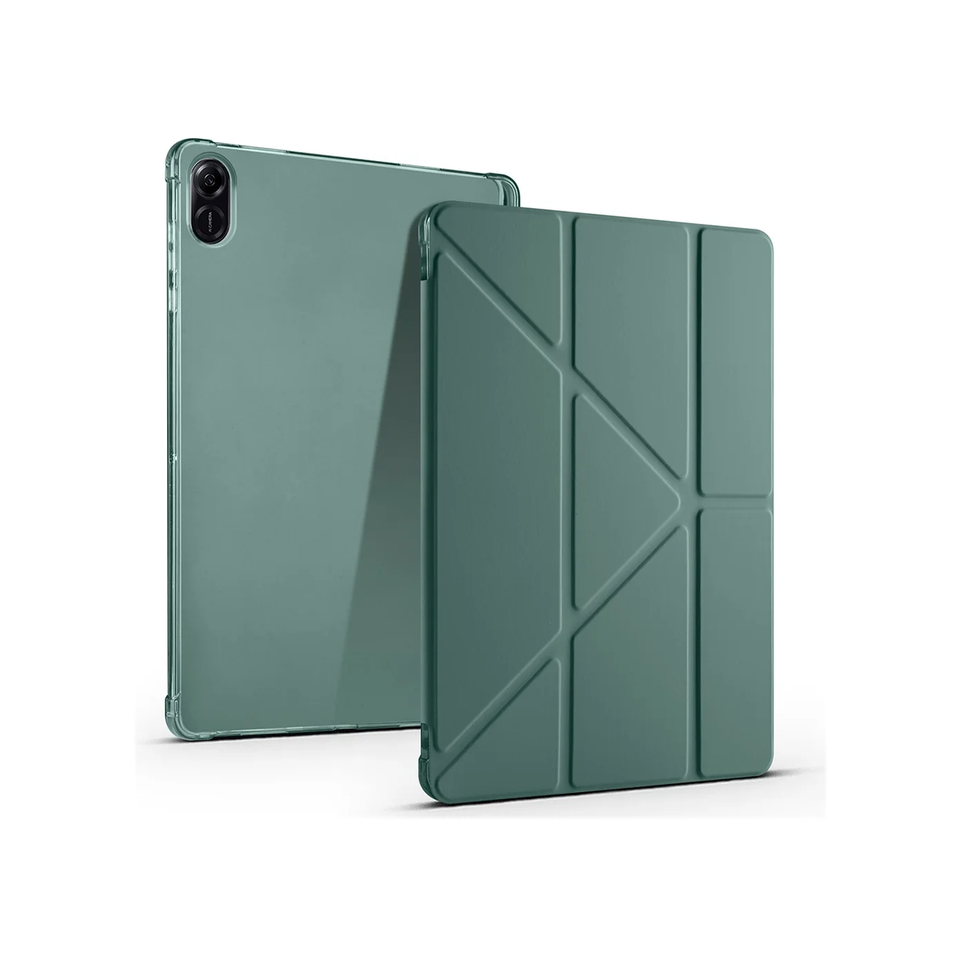 Lexroo Honor Pad X8a Kılıf Tri Folding Kalem Bölmeli Standlı Kılıf - Koyu Yeşil Silikon Lexroo Honor Pad X8a Kılıf Tri Folding Kalem Bölmeli Standlı Kılıf - Koyu Yeşil Silikon