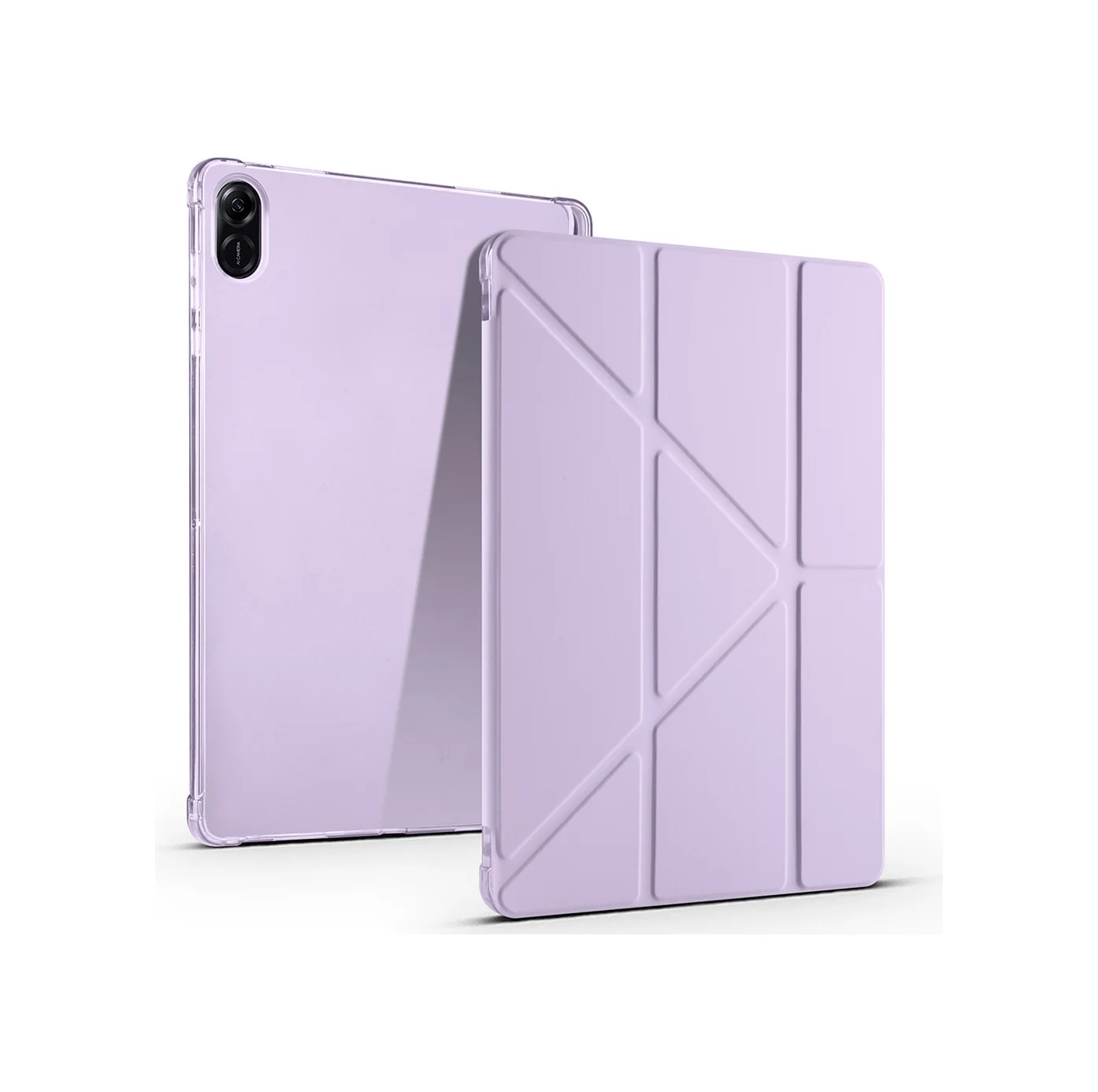 Lexroo Honor Pad X8a Kılıf Tri Folding Kalem Bölmeli Standlı Kılıf - Lila Silikon Lexroo Honor Pad X8a Kılıf Tri Folding Kalem Bölmeli Standlı Kılıf - Lila Silikon
