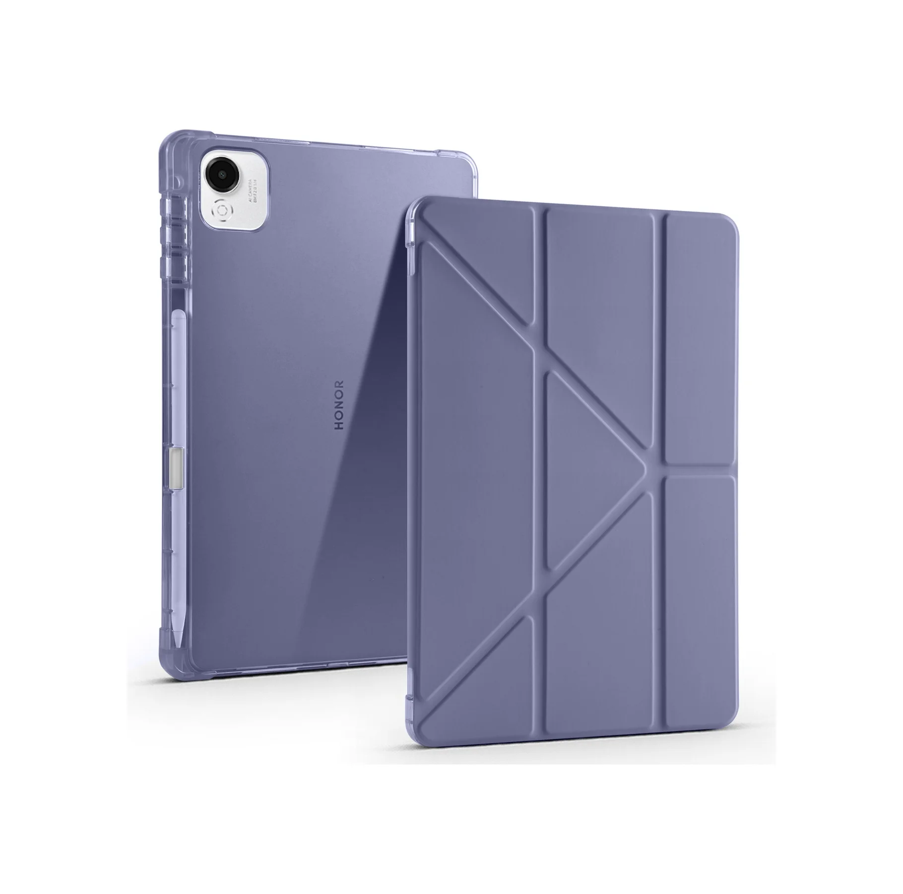 Lexroo Honor Pad X9 Pro Kılıf Tri Folding Kalem Bölmeli Standlı Kılıf - Siyah Silikon Lexroo Honor Pad X9 Pro Kılıf Tri Folding Kalem Bölmeli Standlı Kılıf - Siyah Silikon