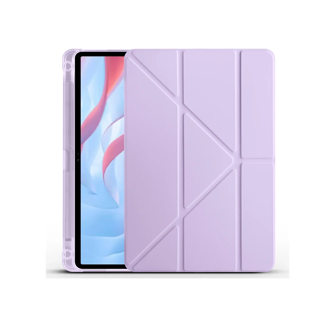 Lexroo Huawei Honor Pad X8 Pro 11.5' Kılıf Tri Folding Kalem Bölmeli Standlı Kılıf - Lila Silikon Lexroo Huawei Honor Pad X8 Pro 11.5' Kılıf Tri Folding Kalem Bölmeli Standlı Kılıf - Lila Silikon