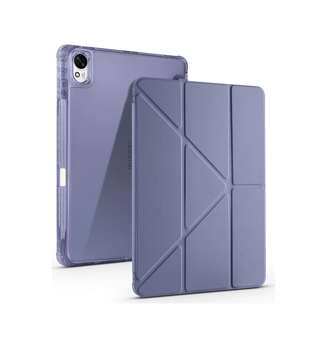 Lexroo Huawei Matepad 11.5 2025 Kılıf Tri Folding Kalem Bölmeli Standlı Kılıf - Mor Silikon Lexroo Huawei Matepad 11.5 2025 Kılıf Tri Folding Kalem Bölmeli Standlı Kılıf - Mor Silikon