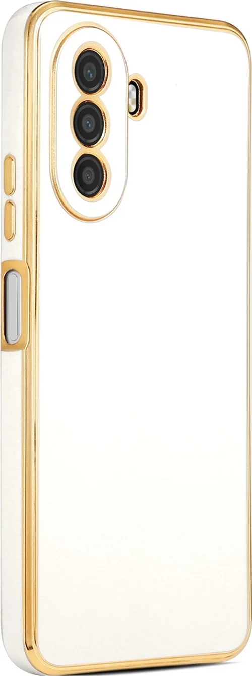 Lexroo Huawei Nova Y70 Kılıf Bark Kılıf - Beyaz Lexroo Huawei Nova Y70 Kılıf Bark Kılıf - Beyaz