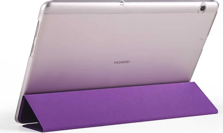 Lexroo Huawei T5 10 İnc Smart Cover Standlı 1-1 Kılıf - Mor Lexroo Huawei T5 10 İnc Smart Cover Standlı 1-1 Kılıf - Mor