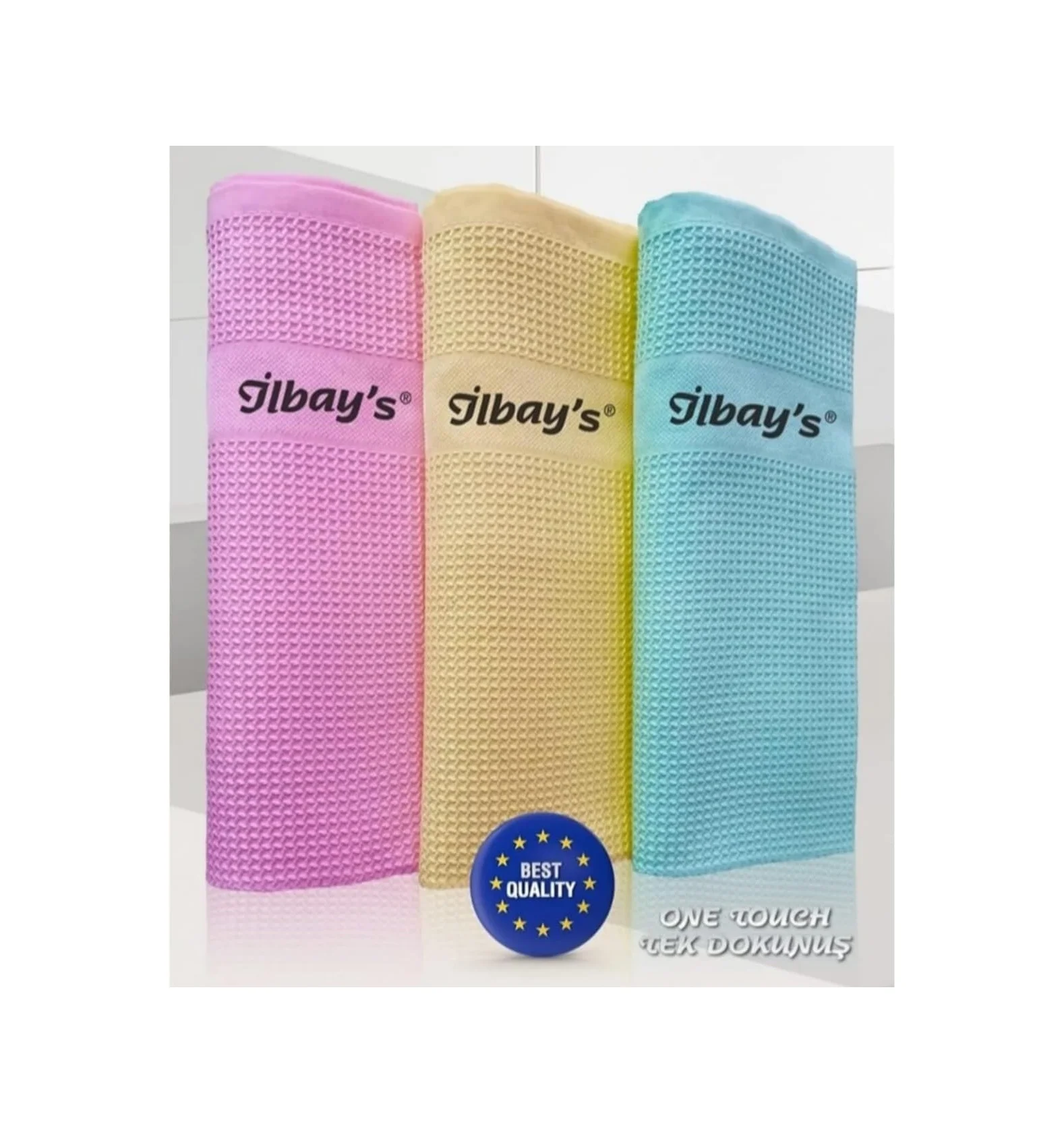 Lexroo İlbay's Mikrofiber Temizlik Bezi 40x60 Cm 3'lü Çok Renkli Lexroo İlbay's Mikrofiber Temizlik Bezi 40x60 Cm 3'lü Çok Renkli