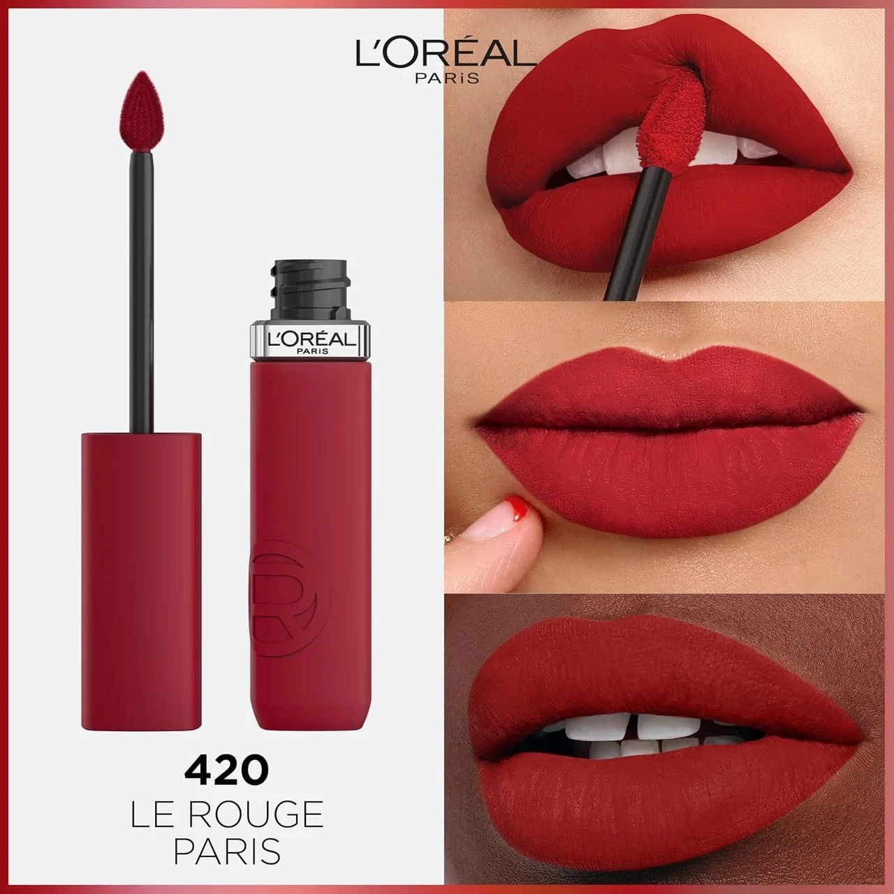 Lexroo Infaillible Matte Resistance Likit Mat Ruj - 420 Le Rouge Paris Lexroo Infaillible Matte Resistance Likit Mat Ruj - 420 Le Rouge Paris