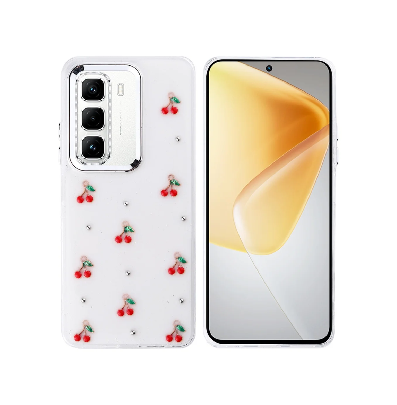 Lexroo İnfinix Hot 50 Pro 4g Kılıf Airbag Tasarımlı Simli Şeffaf Kutup Kılıf - Kiraz Lexroo İnfinix Hot 50 Pro 4g Kılıf Airbag Tasarımlı Simli Şeffaf Kutup Kılıf - Kiraz