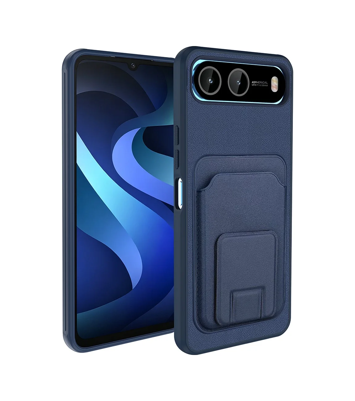Lexroo İnfinix Hot 60i 5g Kılıf Kartlıklı Tpu Bikart Kılıf - Lacivert Lexroo İnfinix Hot 60i 5g Kılıf Kartlıklı Tpu Bikart Kılıf - Lacivert