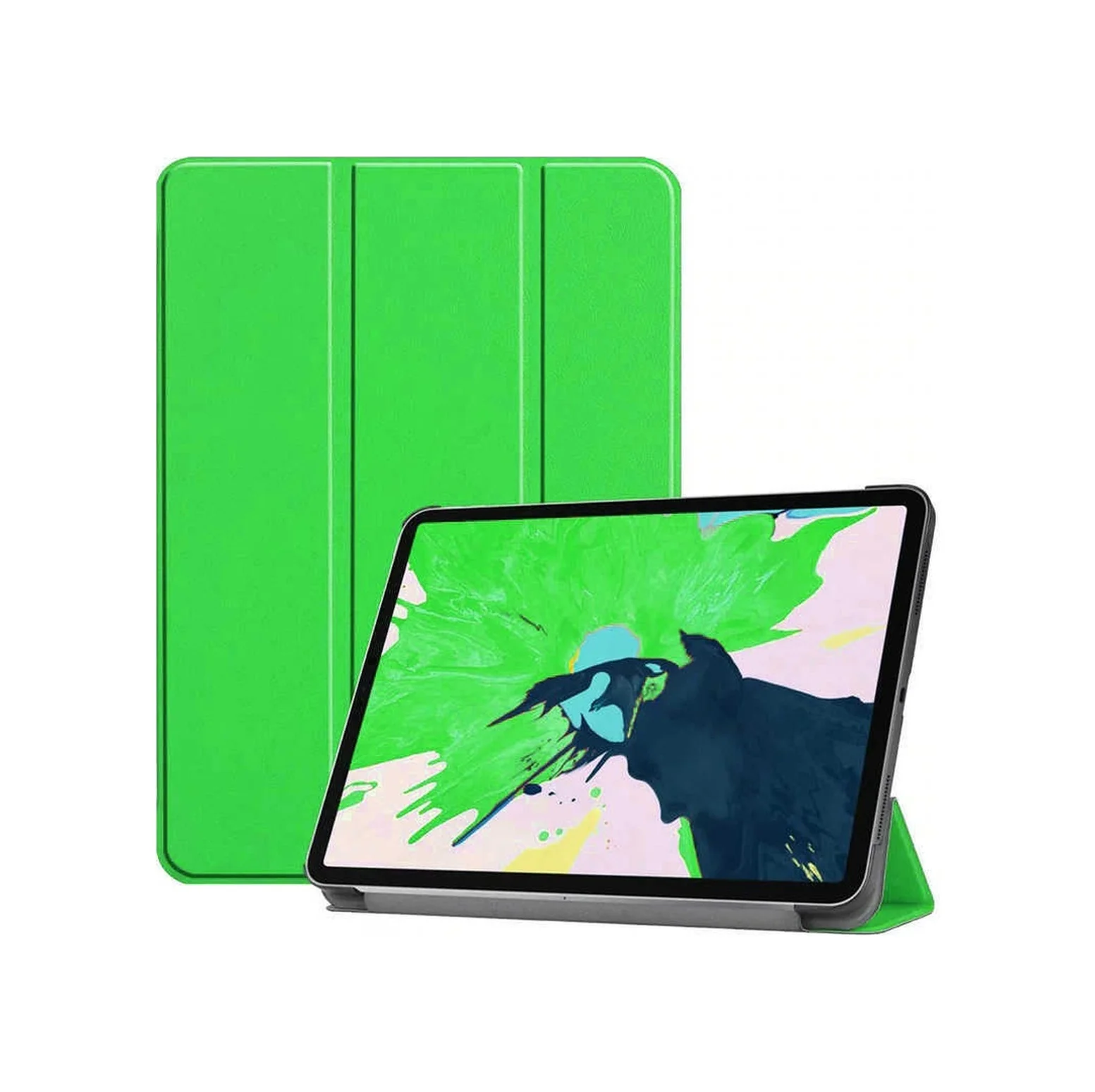 Lexroo İpad Uyumlu Pro 12.9 2022 M2 Smart Cover Standlı 1-1 Kılıf - Yeşil Lexroo İpad Uyumlu Pro 12.9 2022 M2 Smart Cover Standlı 1-1 Kılıf - Yeşil