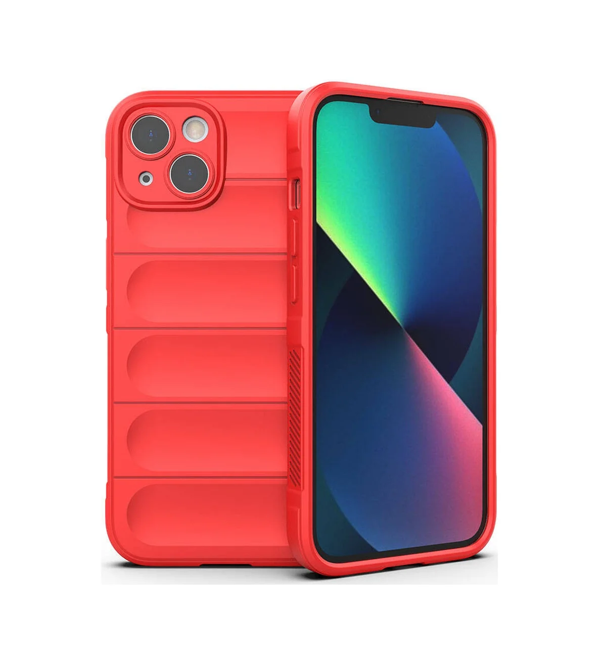 Lexroo İphone 13 Kılıf Esnek Tpu Oyuklu Arka Yüzey Tasarımlı Etnik Silikon Kılıf - Kırmızı Lexroo İphone 13 Kılıf Esnek Tpu Oyuklu Arka Yüzey Tasarımlı Etnik Silikon Kılıf - Kırmızı