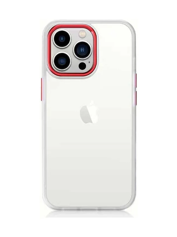 Lexroo İphone 13 Pro Kılıf Krom Kılıf - Kırmızı Lexroo İphone 13 Pro Kılıf Krom Kılıf - Kırmızı