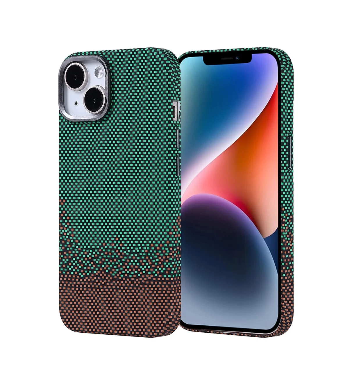 Lexroo İphone 14 Kılıf M-safe Şarj Özellikli Karbon Fiber Görünümlü Nekst Kılıf - Yeşil Lexroo İphone 14 Kılıf M-safe Şarj Özellikli Karbon Fiber Görünümlü Nekst Kılıf - Yeşil