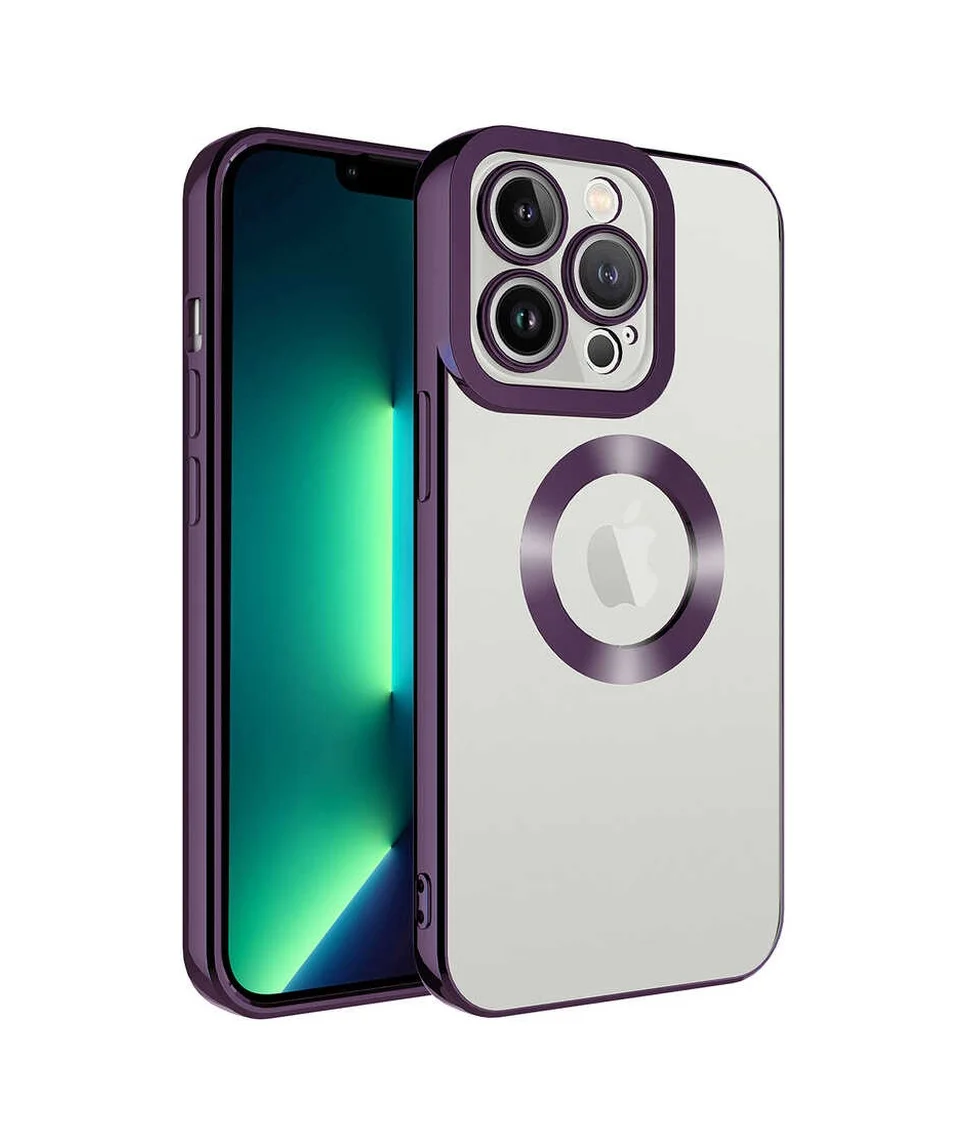 Lexroo İphone 14 Pro Max Kılıf Kamera Korumalı Logo Gösteren Omega Kılıf - Derin Mor Lexroo İphone 14 Pro Max Kılıf Kamera Korumalı Logo Gösteren Omega Kılıf - Derin Mor