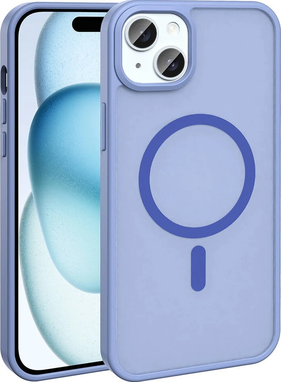 Lexroo İphone 15 Kılıf M-safe Şarj Özellikli Mat Arka Yüzey Sio Kılıf - Lila Lexroo İphone 15 Kılıf M-safe Şarj Özellikli Mat Arka Yüzey Sio Kılıf - Lila