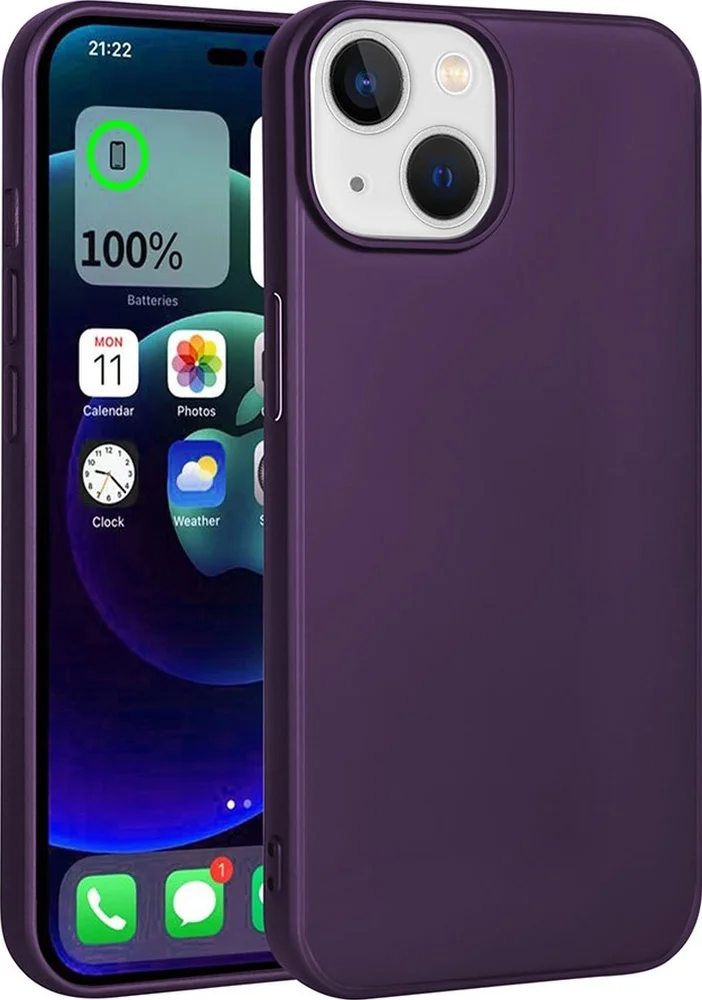 Lexroo İphone 15 Plus Kılıf Premier Silikon Kılıf - Derin Mor Lexroo İphone 15 Plus Kılıf Premier Silikon Kılıf - Derin Mor