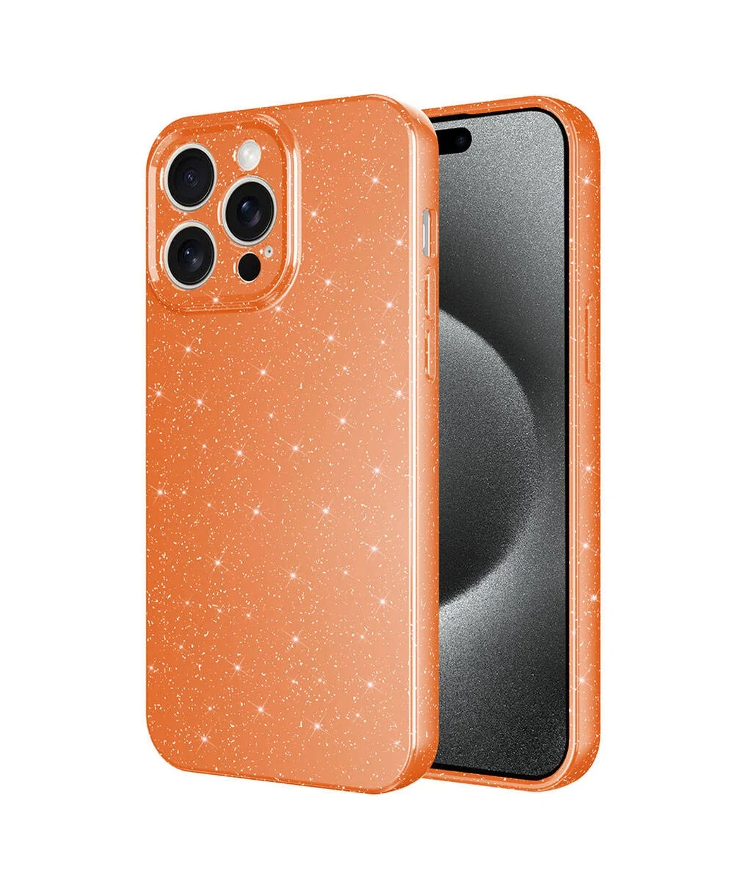 Lexroo İphone 15 Pro Max Kılıf Kamera Korumalı Simli Lüks Koton Kılıf - Turuncu Lexroo İphone 15 Pro Max Kılıf Kamera Korumalı Simli Lüks Koton Kılıf - Turuncu