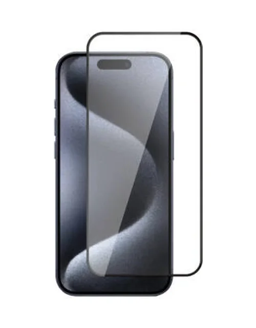 Lexroo İphone 15 Pro 3d Rika Temperli Cam Ekran Koruyucu - Siyah Lexroo İphone 15 Pro 3d Rika Temperli Cam Ekran Koruyucu - Siyah