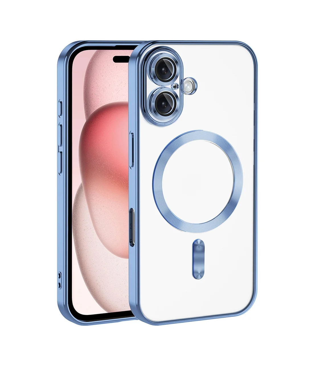 Lexroo İphone 16 Kılıf Kamera Korumalı M-safe Wireless Şarj Özellikli Demre Kılıf - Sierra Mavi Lexroo İphone 16 Kılıf Kamera Korumalı M-safe Wireless Şarj Özellikli Demre Kılıf - Sierra Mavi