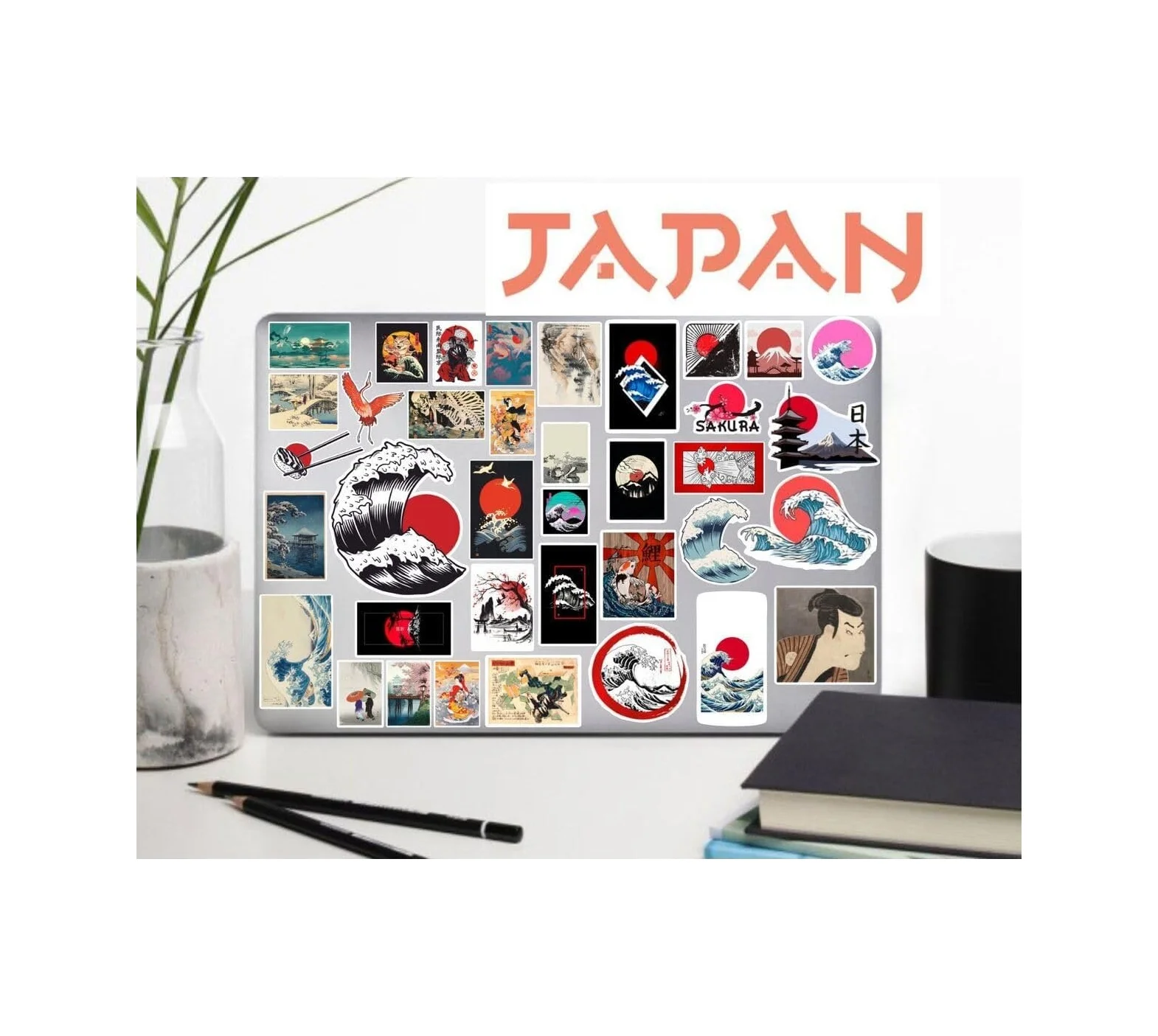 Lexroo Japanese Art Katsushika Hokusai Sticker Telefon Laptop Notebook Tablet Defter Matara Stiker Çok Renkli Lexroo Japanese Art Katsushika Hokusai Sticker Telefon Laptop Notebook Tablet Defter Matara Stiker Çok Renkli