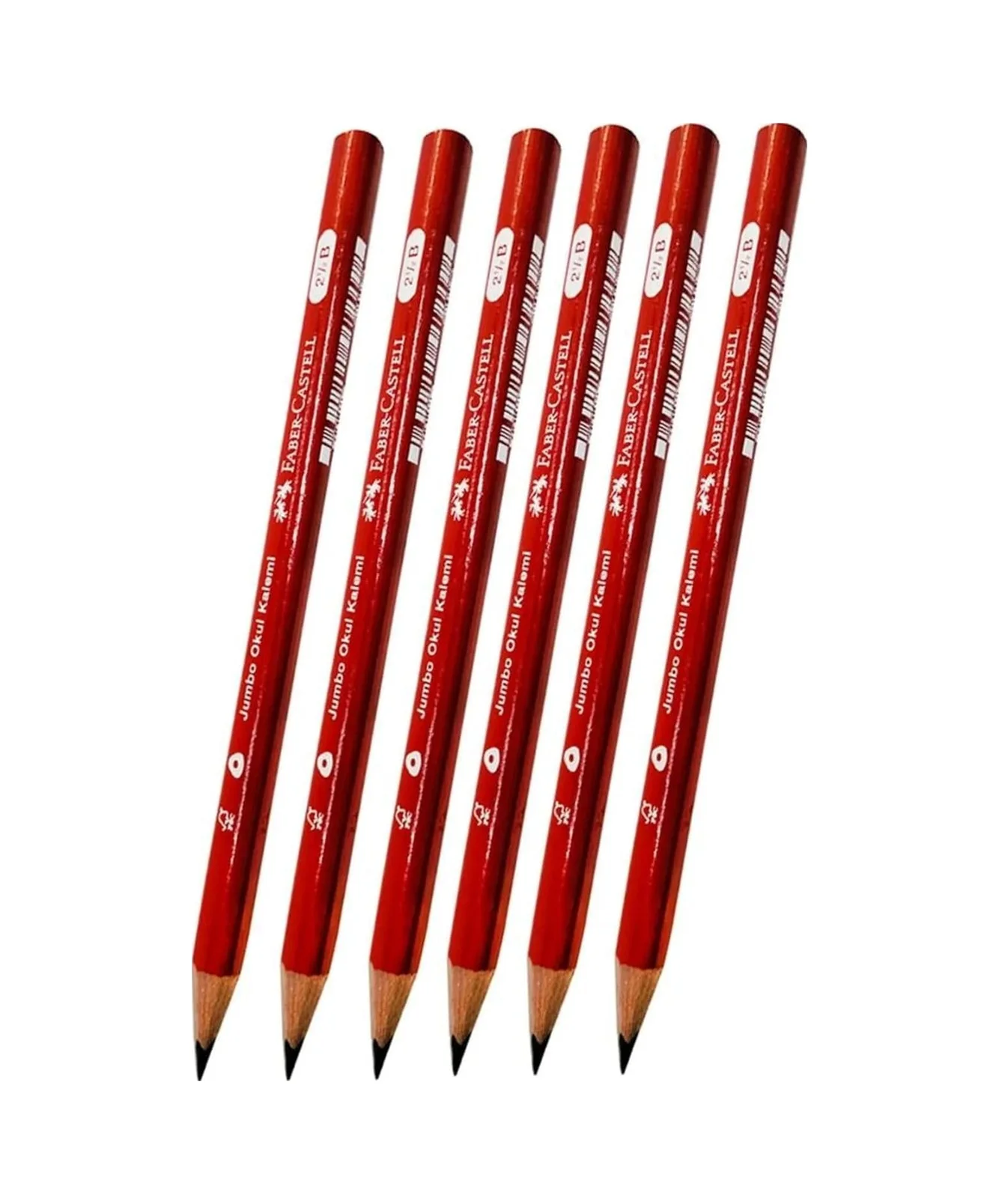 Lexroo Jumbo Üçgen Kurşun Kalem, Siyah, 2.5 B, Başlangıç Kalemi, 6 Adet Lexroo Jumbo Üçgen Kurşun Kalem, Siyah, 2.5 B, Başlangıç Kalemi, 6 Adet