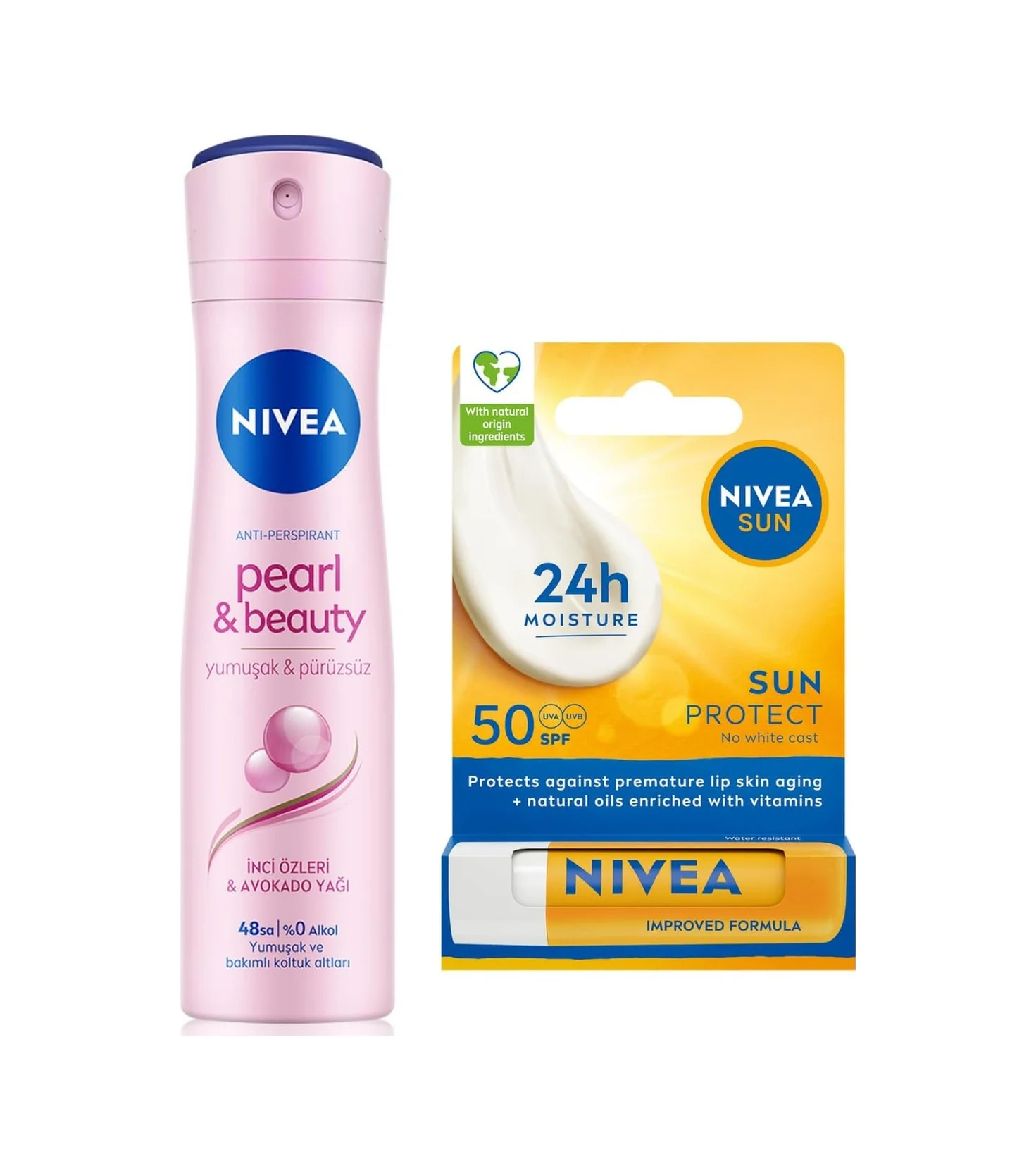 Lexroo Kadın Sprey Deodorant Pearl&beauty 150ml Ve Yüksek Güneş Korumalı Dudak Bakım Kremi, Spf50 Lexroo Kadın Sprey Deodorant Pearl&beauty 150ml Ve Yüksek Güneş Korumalı Dudak Bakım Kremi, Spf50