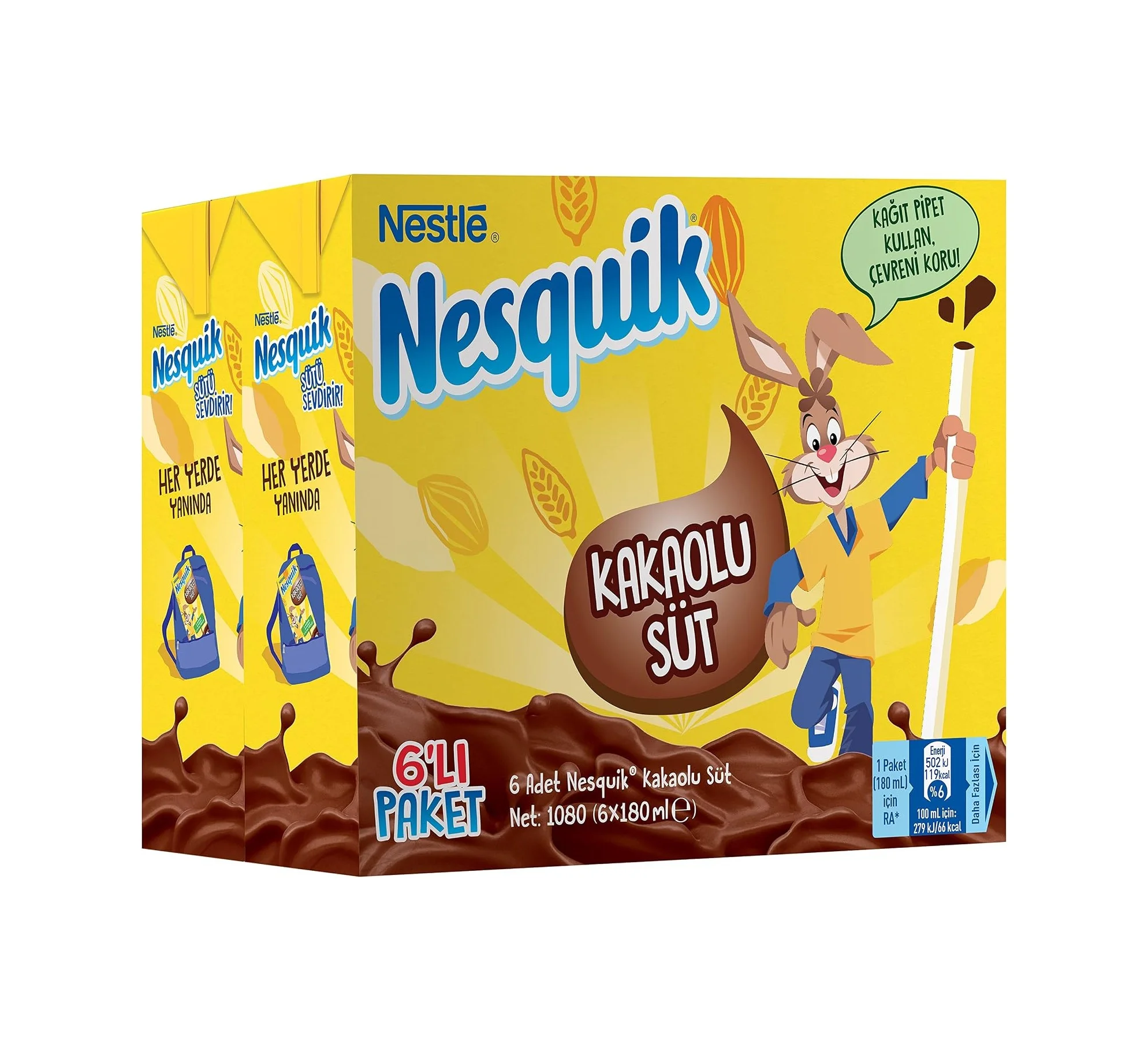 Lexroo Kakaolu Süt 6'lı Paket 6 X 180 Ml Lexroo Kakaolu Süt 6'lı Paket 6 X 180 Ml