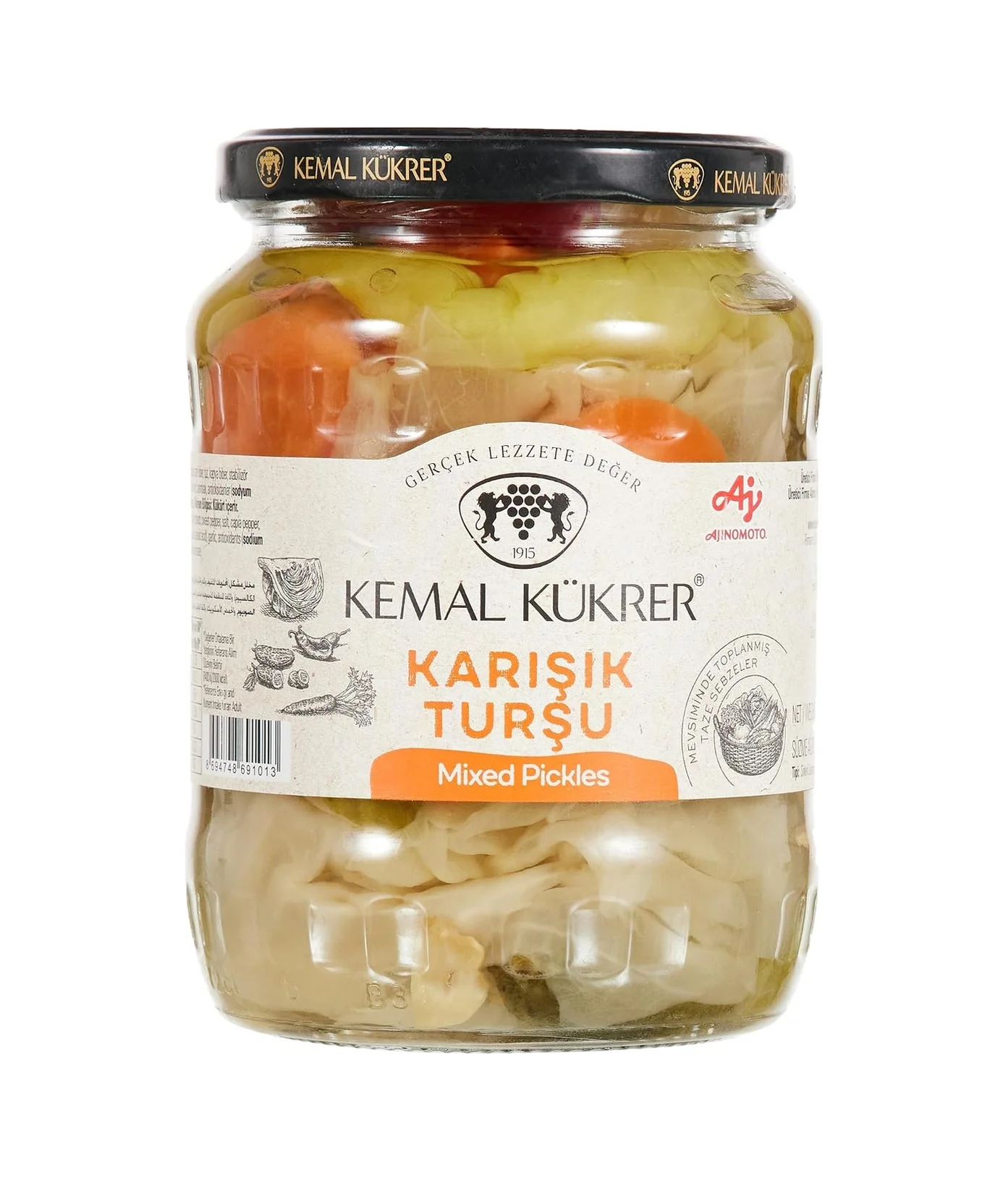 Lexroo Karışık Turşu 680 G Çok Renkli Lexroo Karışık Turşu 680 G Çok Renkli