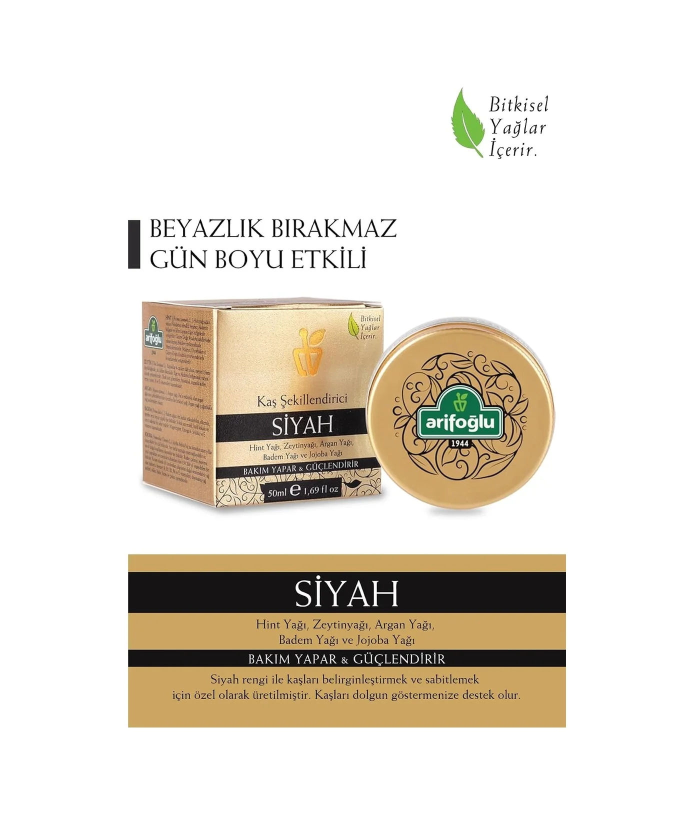 Lexroo Kaş Şekillendirici - Siyah Rengi 50ml- Bakım Yapar & Güçlendirir Lexroo Kaş Şekillendirici - Siyah Rengi 50ml- Bakım Yapar & Güçlendirir
