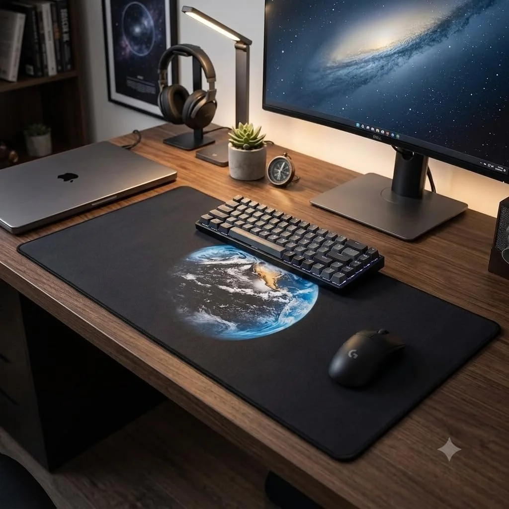 Lexroo Kaymaz Taban Dikişli Mousepad Dünya Desenli Oyuncu Gaming Mouse Pad 30x70 Cm Standart Lexroo Kaymaz Taban Dikişli Mousepad Dünya Desenli Oyuncu Gaming Mouse Pad 30x70 Cm Standart