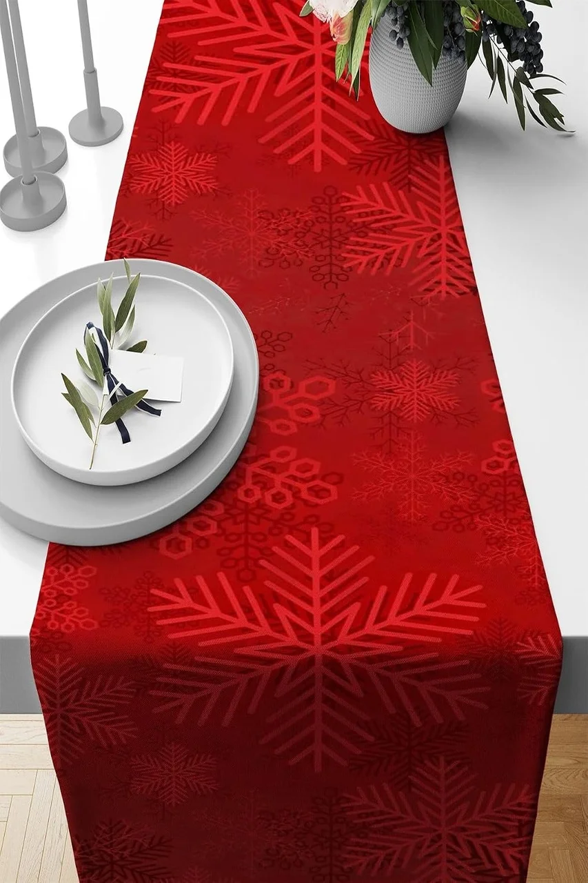 Lexroo Kırmızı Yeniyıl Yılbaşı Noel Christmas Runner Masa Örtüsü 40x140cm Rnr641 Lexroo Kırmızı Yeniyıl Yılbaşı Noel Christmas Runner Masa Örtüsü 40x140cm Rnr641