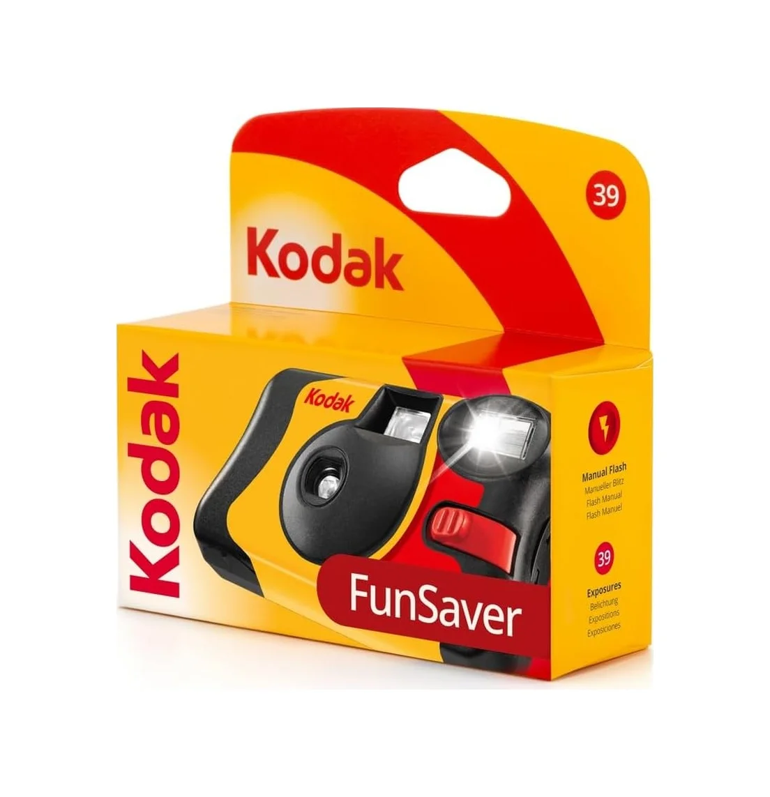 Lexroo Kodak Fun Saver 27 + 12 3920949 Tek Kullanımlık Kamera, 39 Adet Resim Sarı/gri/kırmızı Lexroo Kodak Fun Saver 27 + 12 3920949 Tek Kullanımlık Kamera, 39 Adet Resim Sarı/gri/kırmızı