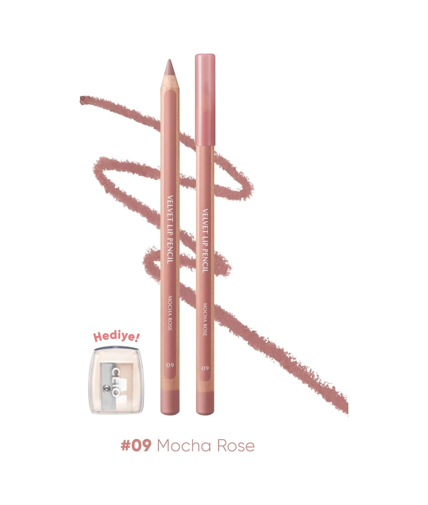 Lexroo Kremsi Formüle Sahip Dudak Kalemi Ve Kalemtıraş Seti Velvet Lip Pencil Set 09 Mocha Rose Lexroo Kremsi Formüle Sahip Dudak Kalemi Ve Kalemtıraş Seti Velvet Lip Pencil Set 09 Mocha Rose