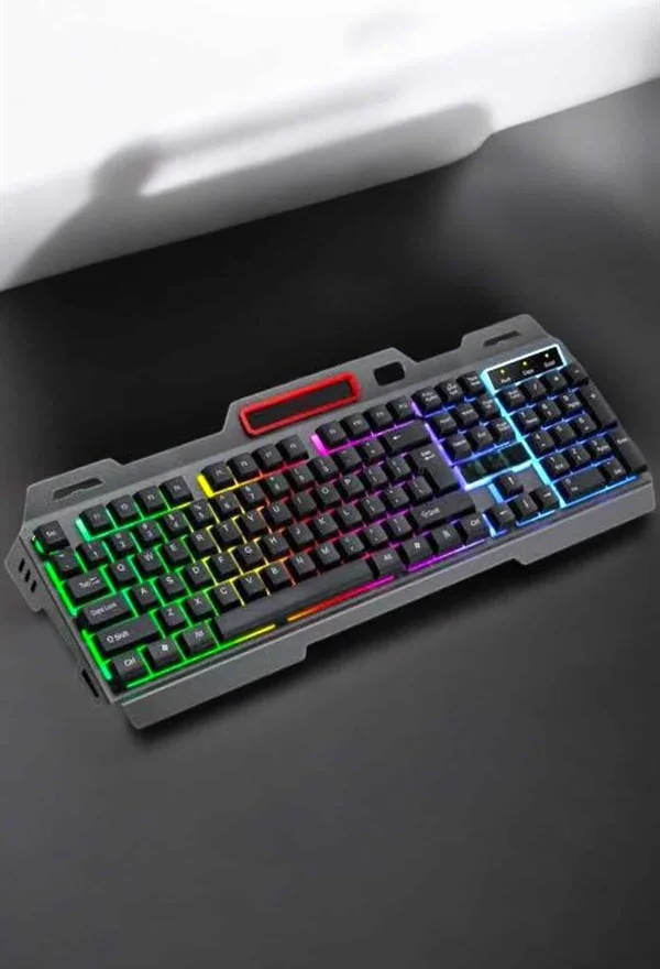 Lexroo Led Işıklı Oyuncu Klavye Usb Girişli Rgb Işıklı Q Klavye Mouse li Lexroo Led Işıklı Oyuncu Klavye Usb Girişli Rgb Işıklı Q Klavye Mouse li