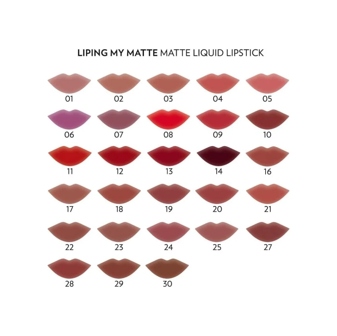 Lexroo Liping My Matte Likit Ruj No: 20 - Suya Dayanıklı Ultra Mat Ruj Lexroo Liping My Matte Likit Ruj No: 20 - Suya Dayanıklı Ultra Mat Ruj