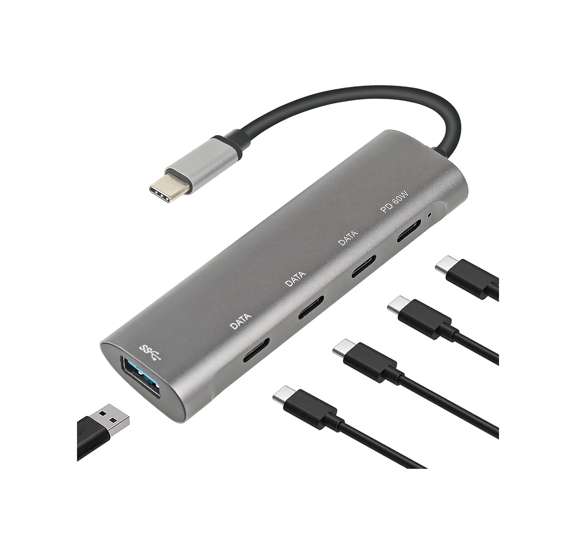 Lexroo Macbook Şarj Uyumlu Type-c Destekli 60w Pd Tüm Bilgisayarlar İçin Şarj Uyumlu 5 İn 1 Hub Lexroo Macbook Şarj Uyumlu Type-c Destekli 60w Pd Tüm Bilgisayarlar İçin Şarj Uyumlu 5 İn 1 Hub