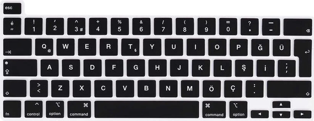Lexroo Macbook Uyumlu 13.3' Pro 2022 M2 Klavye Koruyucu Silikon Ped - Siyah Lexroo Macbook Uyumlu 13.3' Pro 2022 M2 Klavye Koruyucu Silikon Ped - Siyah