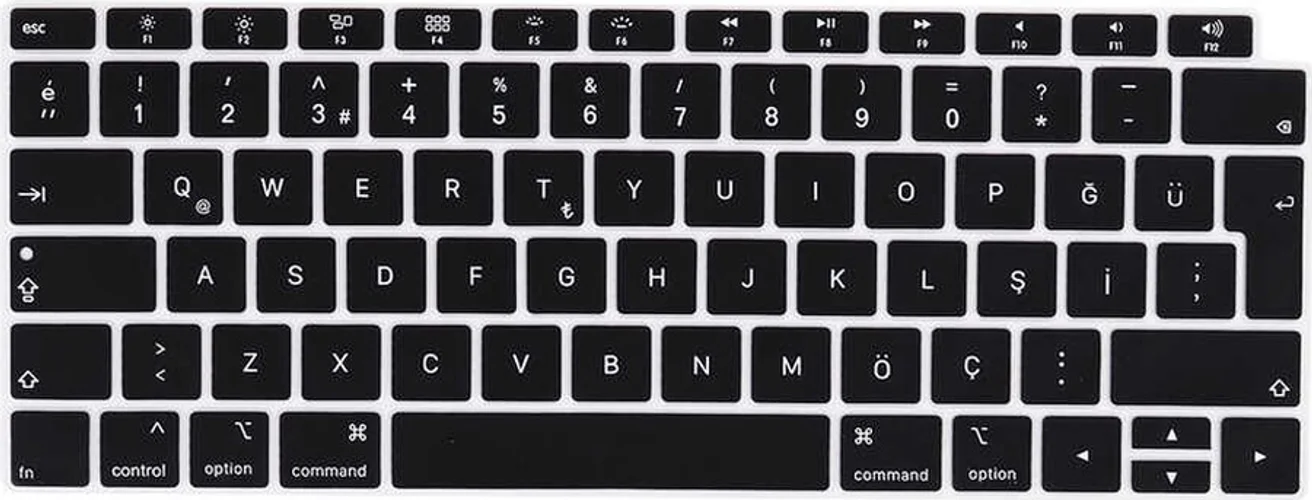 Lexroo Macbook Uyumlu 13.3' Air A1932 Klavye Koruyucu Silikon Ped - Siyah Lexroo Macbook Uyumlu 13.3' Air A1932 Klavye Koruyucu Silikon Ped - Siyah