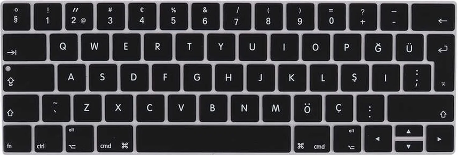 Lexroo Macbook Uyumlu 15' Pro 2017 A1707 Klavye Koruyucu Silikon Ped - Siyah Lexroo Macbook Uyumlu 15' Pro 2017 A1707 Klavye Koruyucu Silikon Ped - Siyah