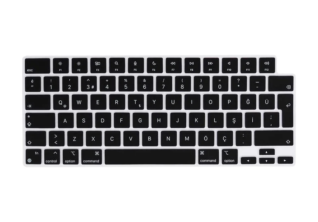 Lexroo Macbook Uyumlu Pro 16.2 2023 A2780 Klavye Koruyucu Silikon Ped - Siyah Lexroo Macbook Uyumlu Pro 16.2 2023 A2780 Klavye Koruyucu Silikon Ped - Siyah
